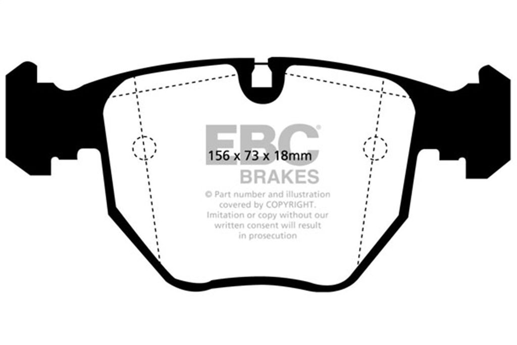 EBC Brakes DP21036 - Greenstuff 2000 Sport Brake Pads, 2 Wheel Set