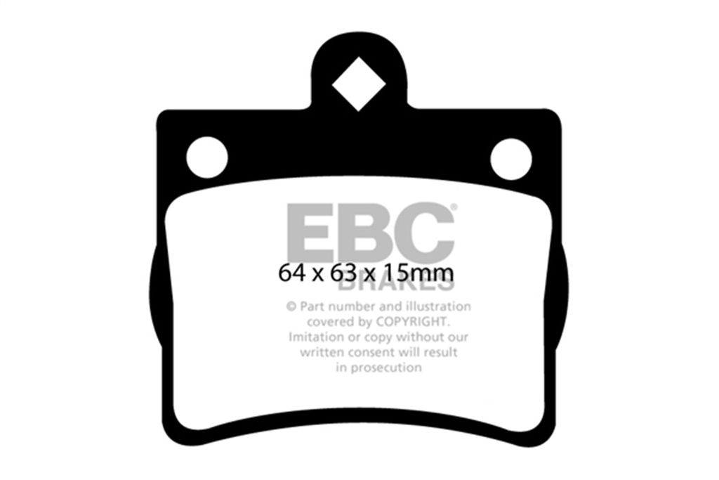 EBC Brakes DP21135 - Greenstuff 2000 Series Sport Disc Brake Pad Set, 2-Wheel Set