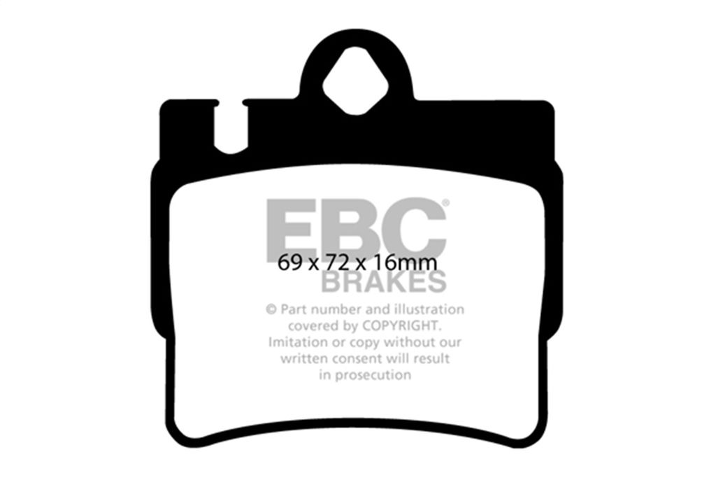 EBC Brakes DP21364 - Greenstuff 2000 Series Sport Disc Brake Pad Set, 2-Wheel Set