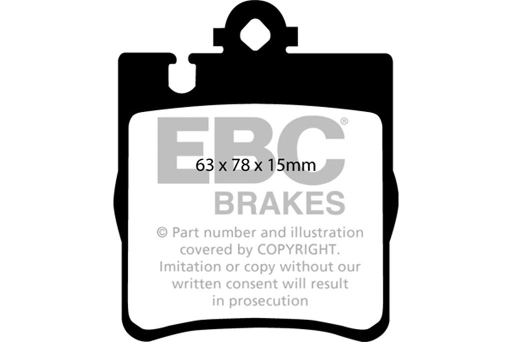 EBC Brakes DP21441 - Greenstuff 2000 Series Sport Disc Brake Pad Set, 2-Wheel Set