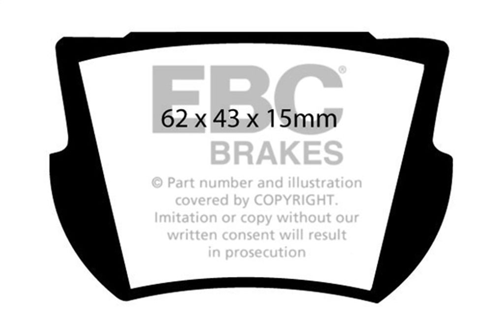 EBC Brakes DP2145 - Greenstuff 2000 Series Sport Disc Brake Pad Set, 2-Wheel Set