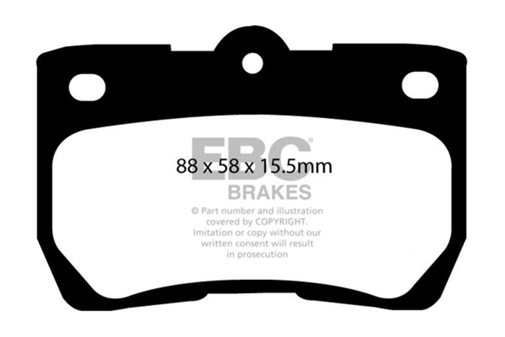 EBC Brakes DP21586 - Greenstuff 2000 Sport Brake Pads, 2 Wheel Set