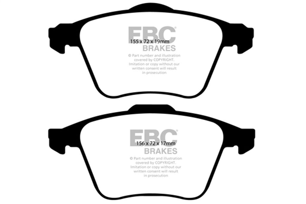 EBC Brakes DP21679 - Greenstuff 2000 Series Sport Disc Brake Pad Set, 2-Wheel Set