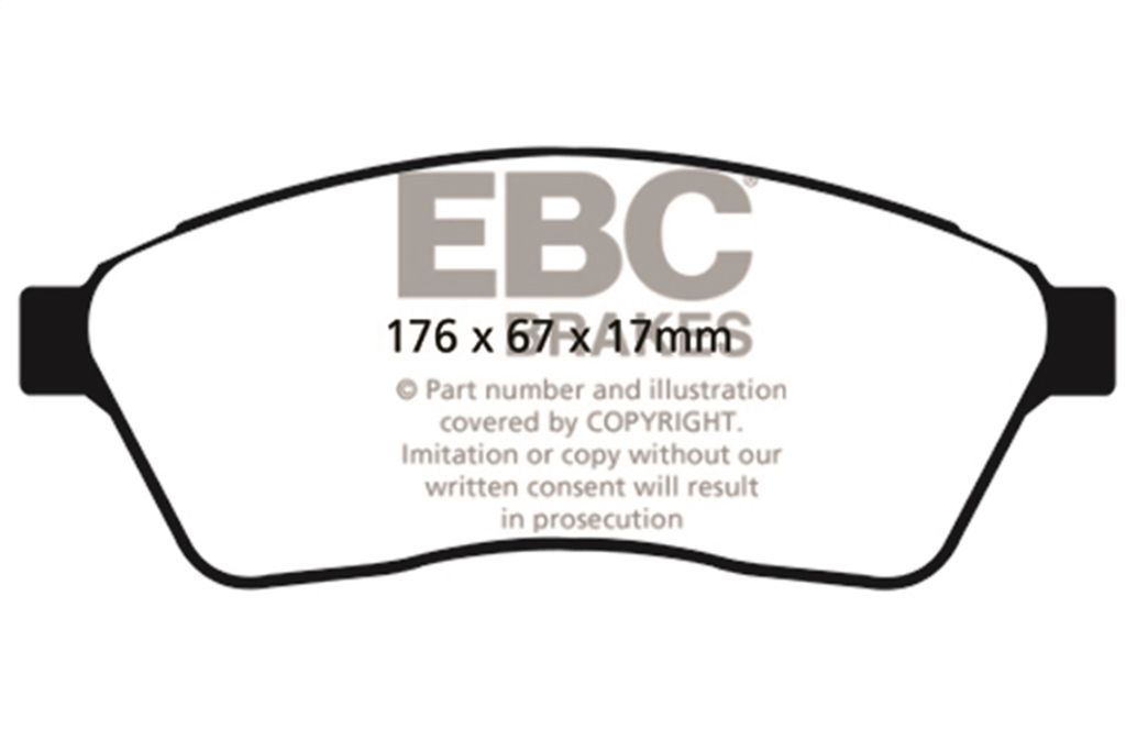 EBC Brakes DP21859 - Greenstuff 2000 Sport Brake Pads, 2 Wheel Set