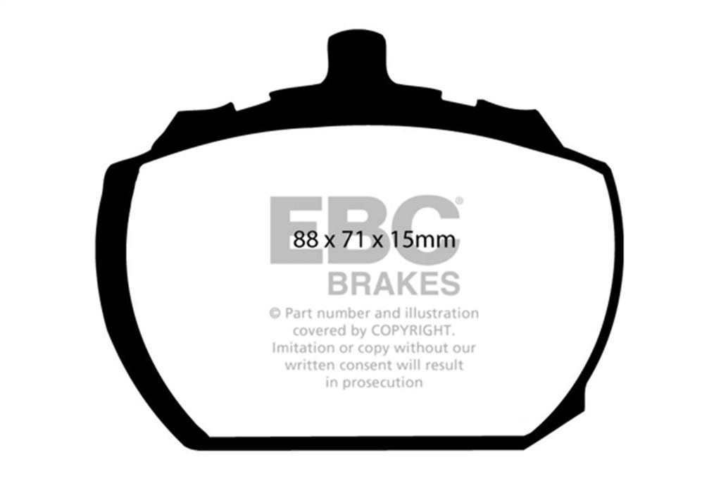 EBC Brakes DP2240 - Greenstuff 2000 Series Sport Disc Brake Pad Set, 2-Wheel Set