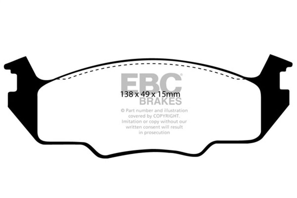 EBC Brakes DP2366 Greenstuff 2000 Series Sport Brake Pad 