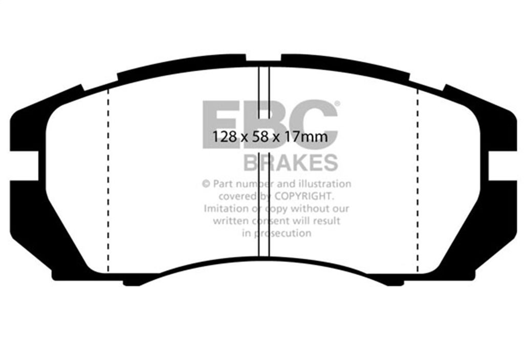 EBC Brakes DP2966 - Greenstuff 2000 Series Sport Disc Brake Pad Set, 2-Wheel Set