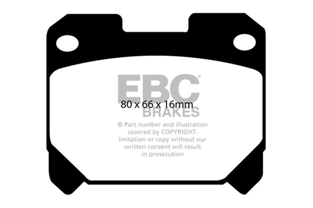 EBC Brakes DP31005C - Redstuff Ceramic Low Dust Disc Brake Pad Set, 2-Wheel Set