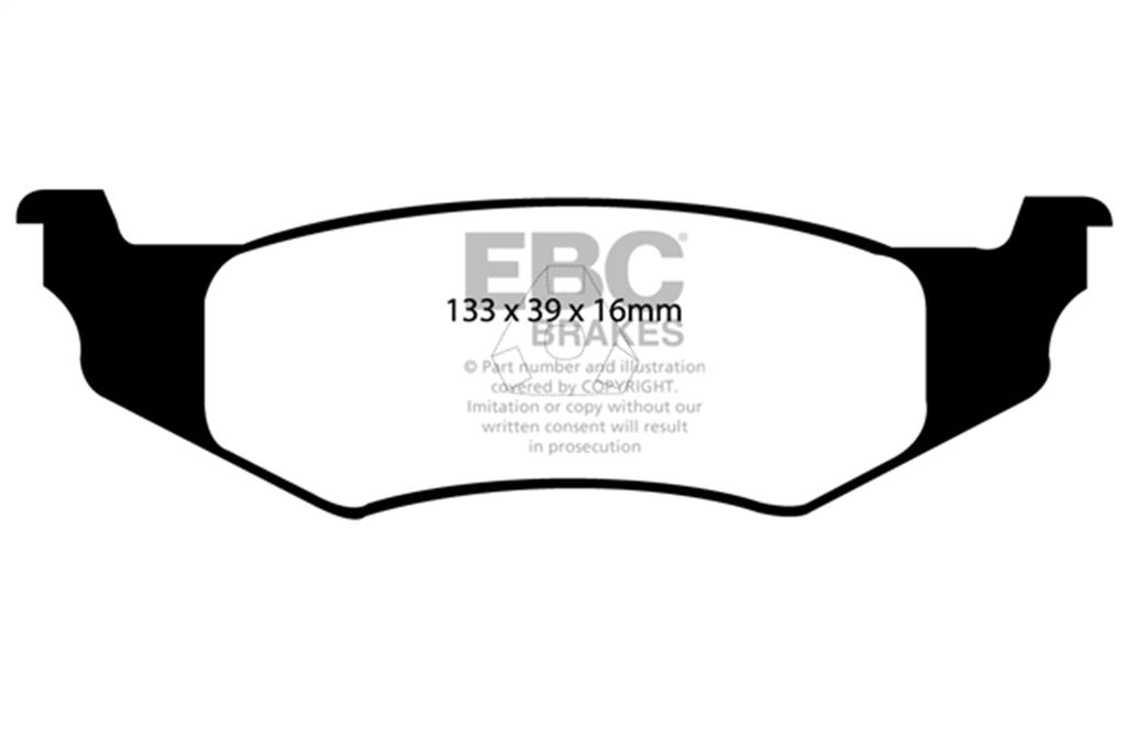 EBC Brakes DP31066C - Redstuff Ceramic Low Dust Disc Brake Pad Set, 2-Wheel Set