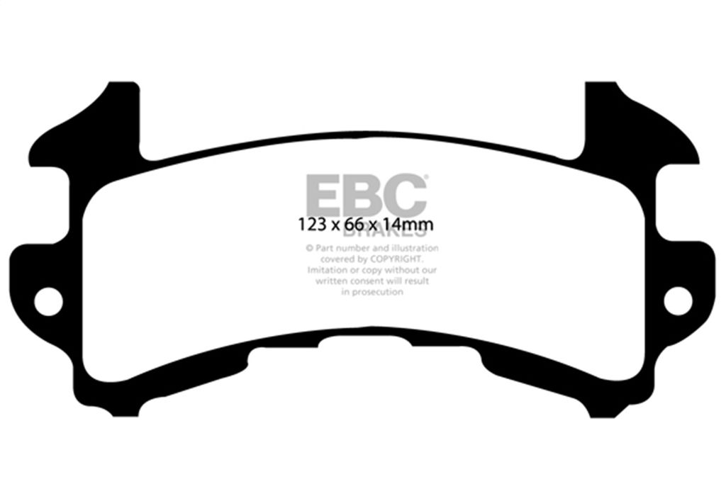 EBC Brakes DP31146C - Redstuff Ceramic Low Dust Disc Brake Pad Set, 2-Wheel Set
