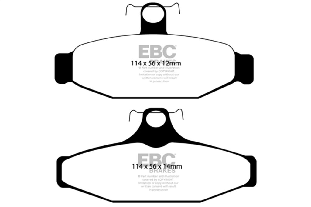 EBC Brakes DP31167C - Redstuff Ceramic Low Dust Brake Pads, 2 Wheel Set