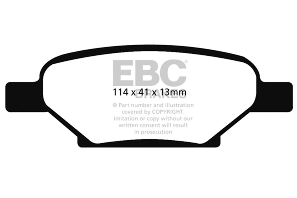 EBC Brakes DP31704C - Redstuff Ceramic Low Dust Brake Pads, 2 Wheel Set