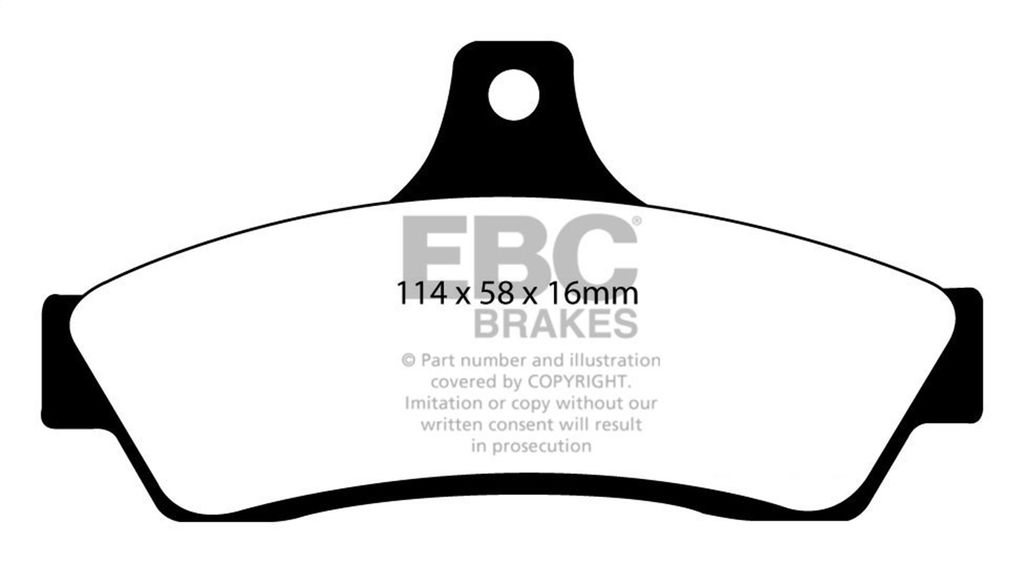 EBC Brakes DP31711C - Redstuff Ceramic Low Dust Brake Pads, 2 Wheel Set