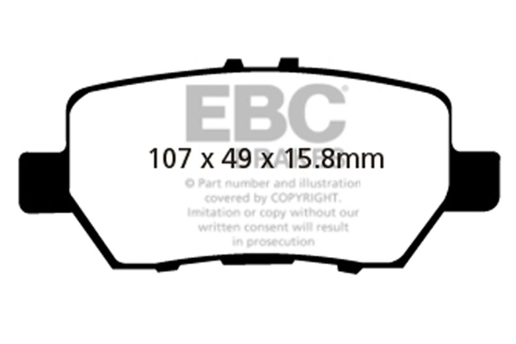 EBC Brakes DP3675C Redstuff Ceramic Low Dust Brake Pad