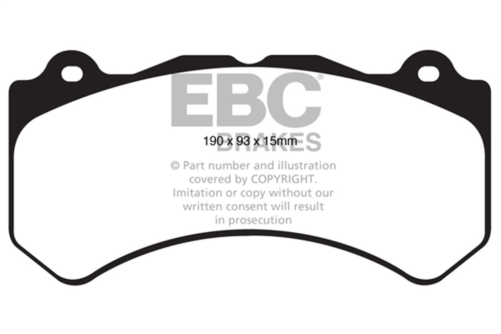 EBC Brakes DP31853C - Redstuff Ceramic Low Dust Disc Brake Pad Set, 2-Wheel Set