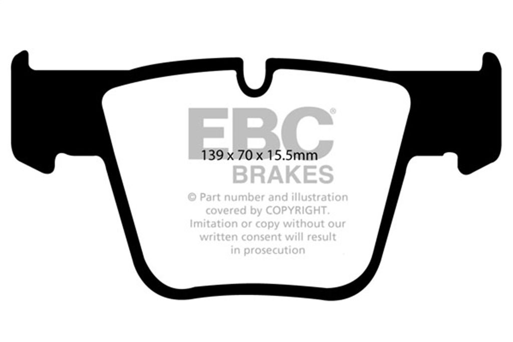EBC Brakes DP31941C - Redstuff Ceramic Low Dust Disc Brake Pad Set, 2-Wheel Set