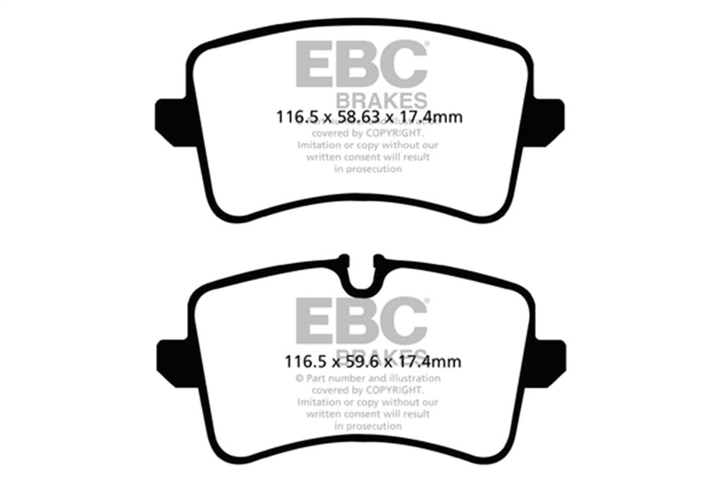 EBC Brakes DP32082C - Redstuff Ceramic Low Dust Brake Pads, 2 Wheel Set