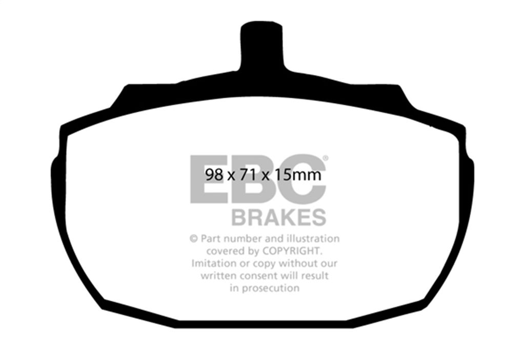 EBC Brakes DP3243C - Redstuff Ceramic Low Dust Disc Brake Pad Set, 2-Wheel Set