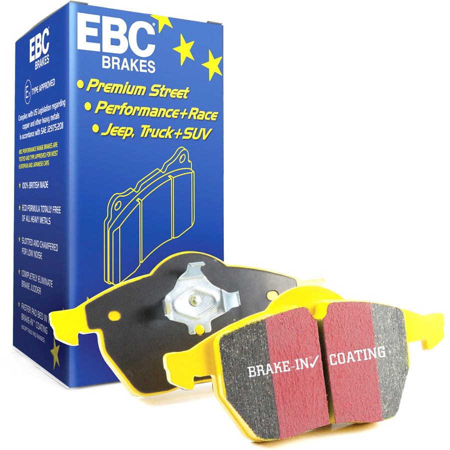 EBC Brakes DP41107R - Yellowstuff Street and Track Disc Brake Pad Set, 2-Wheel Set
