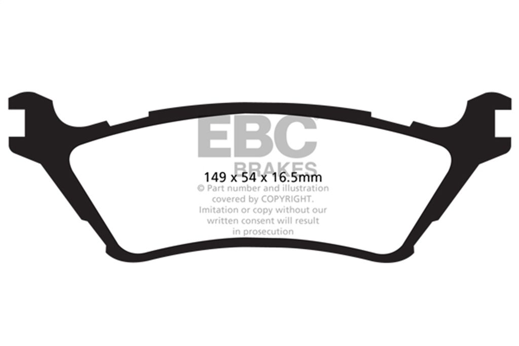 EBC Brakes DP41891R - Yellowstuff Street and Track Disc Brake Pad Set, 2-Wheel Set