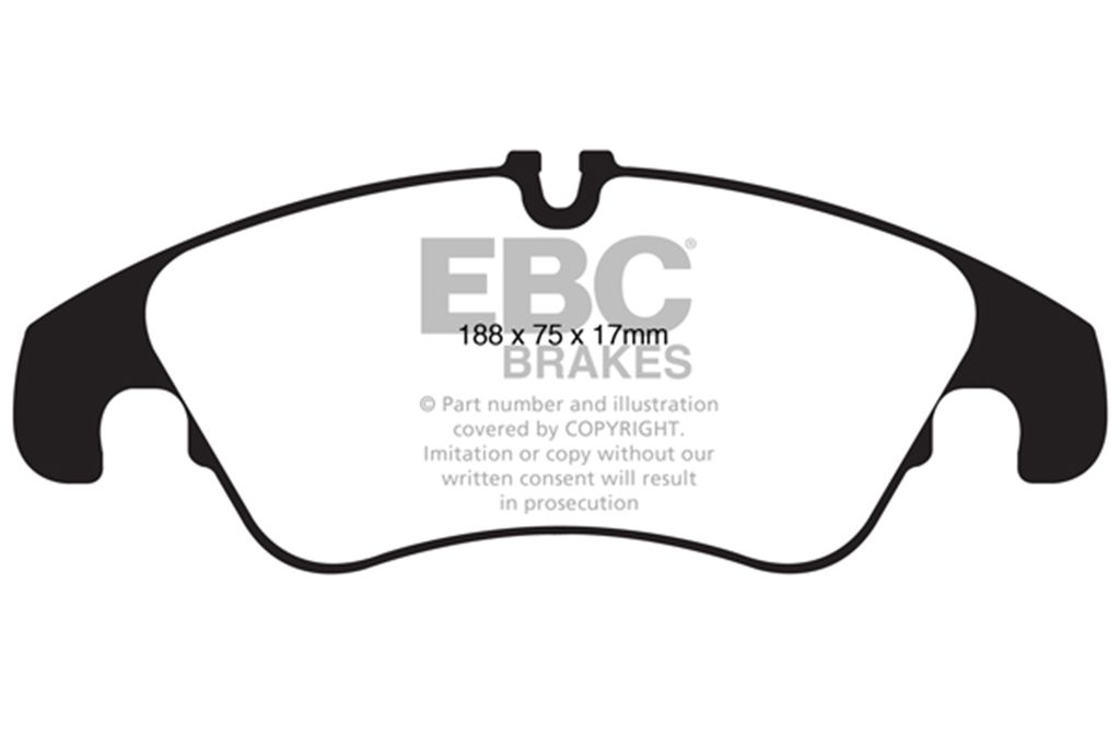 EBC Brakes DP42022R - Yellowstuff Street and Track Disc Brake Pad Set, 2-Wheel Set