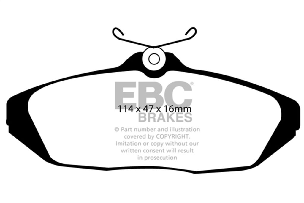 EBC Brakes DP51164NDX - Bluestuff NDX Full Race Disc Brake Pad Set, 2-Wheel Set