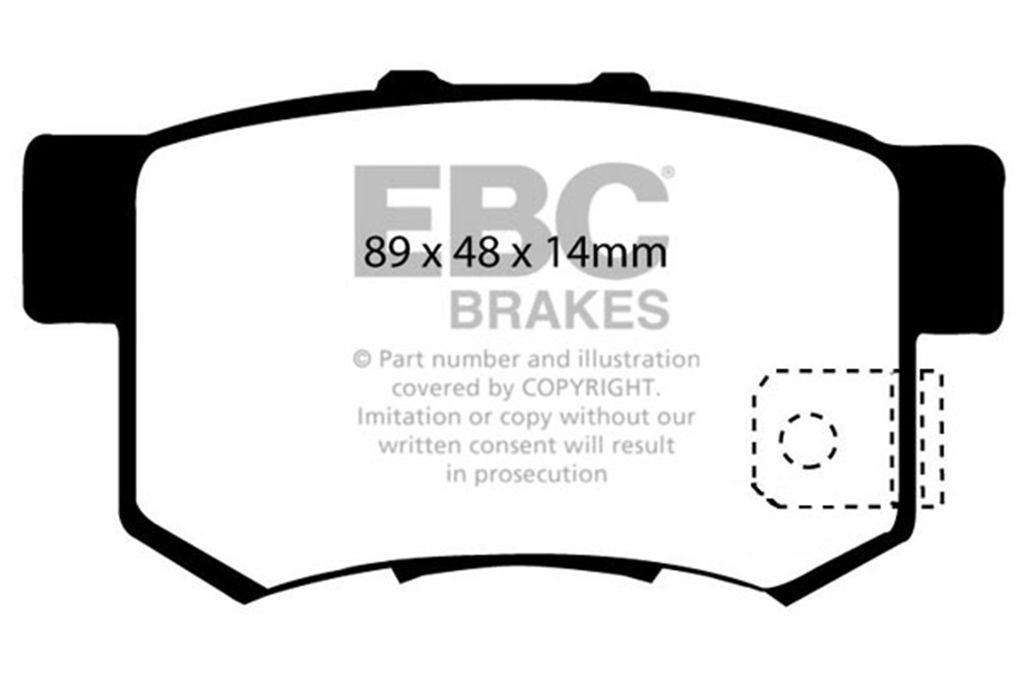 EBC Brakes DP51193NDX - Bluestuff NDX Full Race Disc Brake Pad Set, 2-Wheel Set