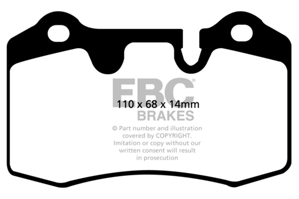 EBC Brakes DP51909NDX - Bluestuff NDX Full Race Disc Brake Pad Set, 2-Wheel Set