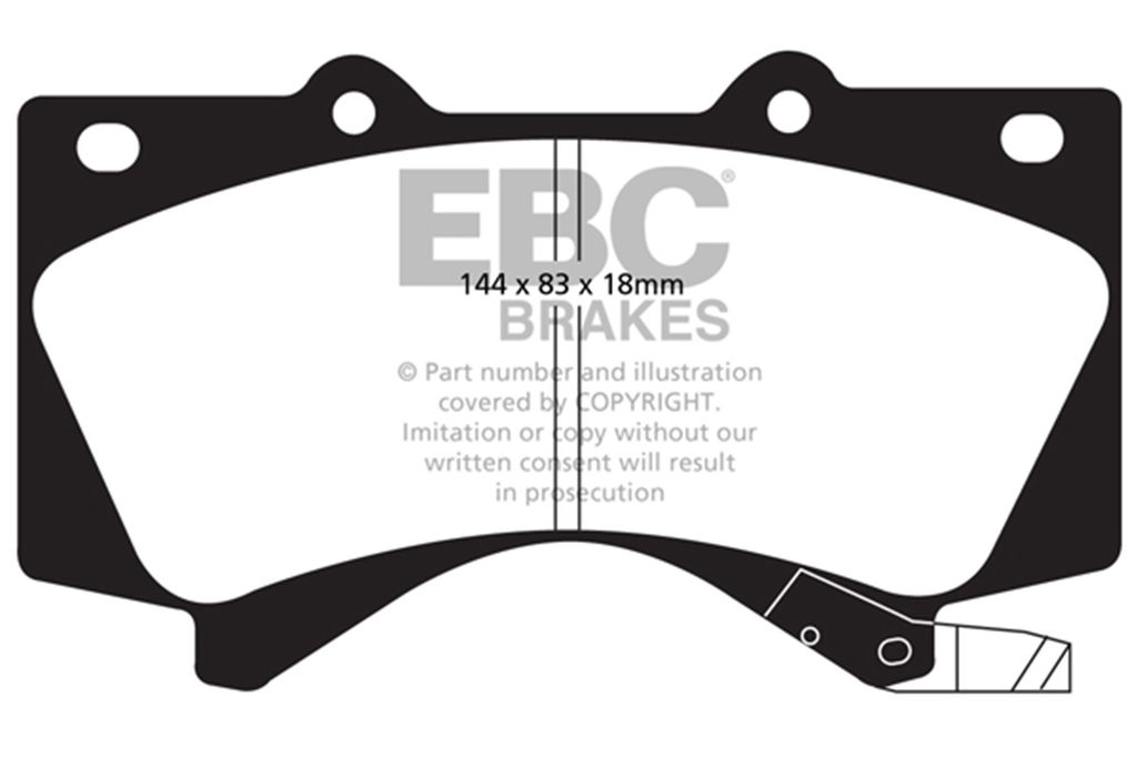 EBC Brakes DP61815 - 6000 Series Greenstuff Disc Brake Pad Set, 2-Wheel Set