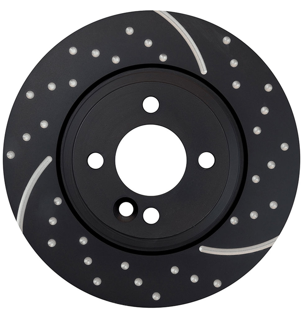 EBC Brakes RK1837XD - OE Cross-Drilled Style Rear Brake Rotors, 2-Wheel Set