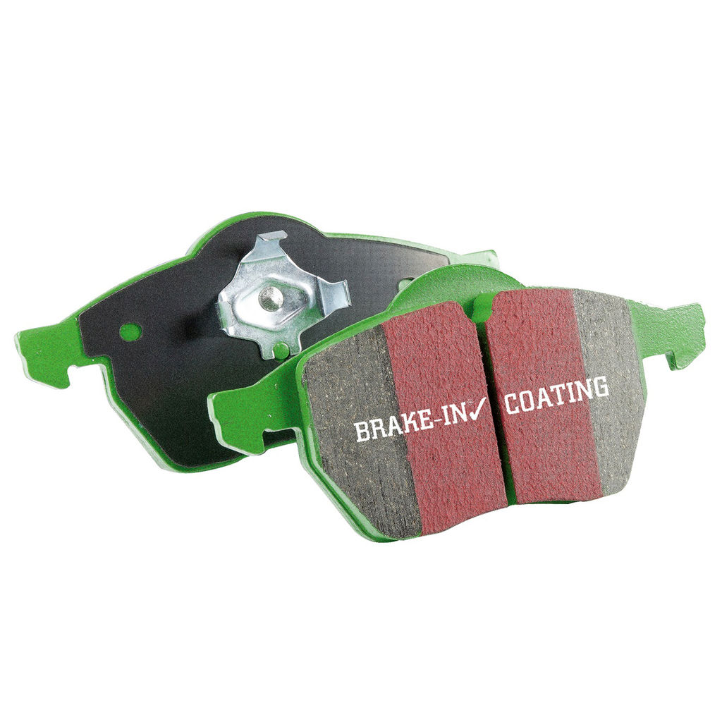 EBC Brakes S14KF1093 - S14 Greenstuff Disc Brake Pad Set and RK Smooth Disc Brake Rotors, 2-Wheel Set
