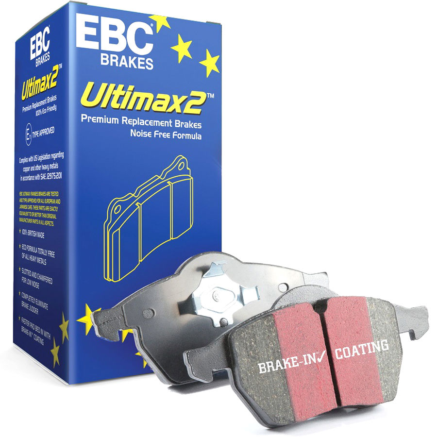 EBC Brakes S1KF1001 - Ultimax Disc Brake Pad Set and Smooth Disc Brake Rotors Kit, 2-Wheel Set