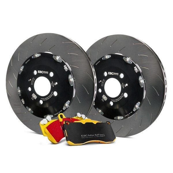 S26 Kits Yellowstuff Disc Brake Pad Set and SG2F Vented Disc Brake Rotors