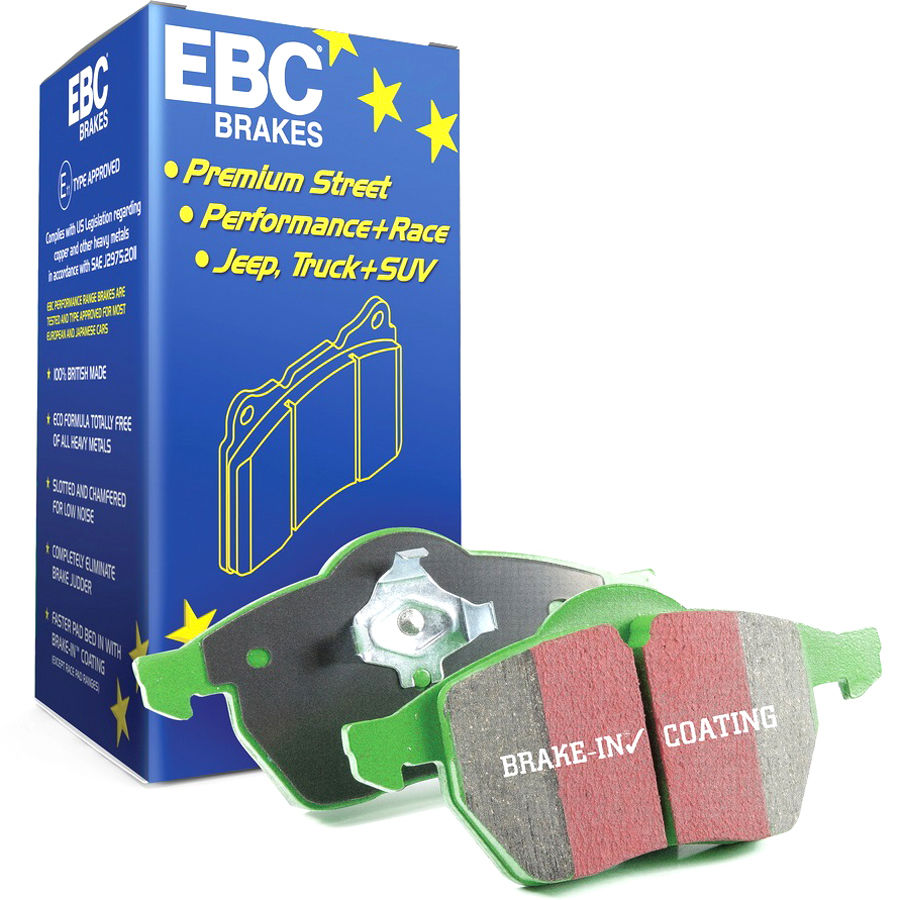 EBC Brakes S3KF1166 - S3 Greenstuff 6000 Brake Pads and GD Slotted and Dimpled Brake Rotors, 2-Wheel Set