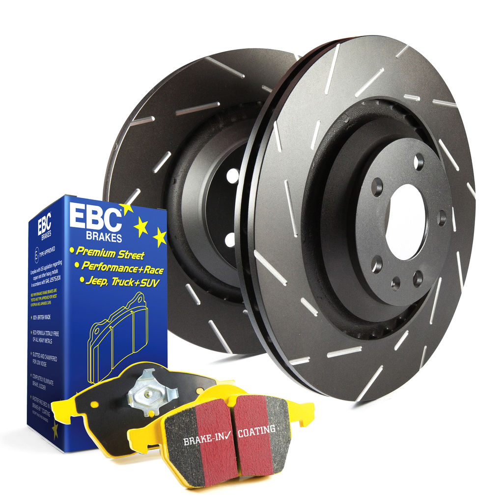 EBC Brakes S9KF1778 - S9 Yellowstuff Brake Pad Set and USR Sport Slotted Brake Rotors, 2-Wheel Set