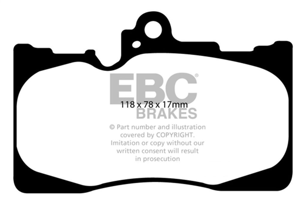 EBC Brakes UD1118 - Ultimax OEM Replacement Disc Brake Pad Set, 2-Wheel Set