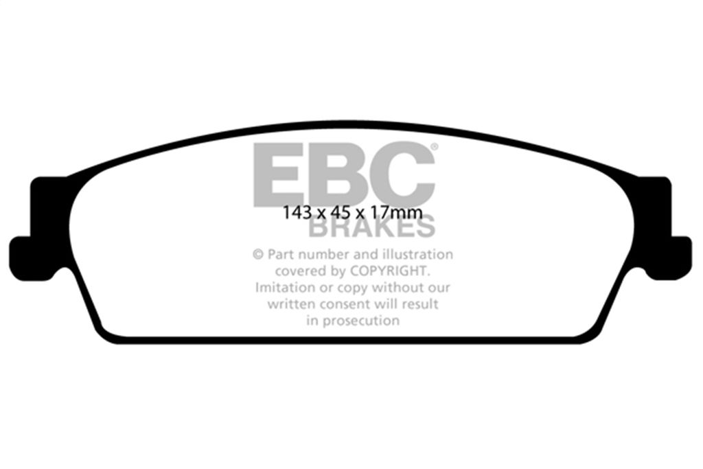 EBC Brakes UD1194 - Ultimax OEM Replacement Disc Brake Pad Set, 2-Wheel Set