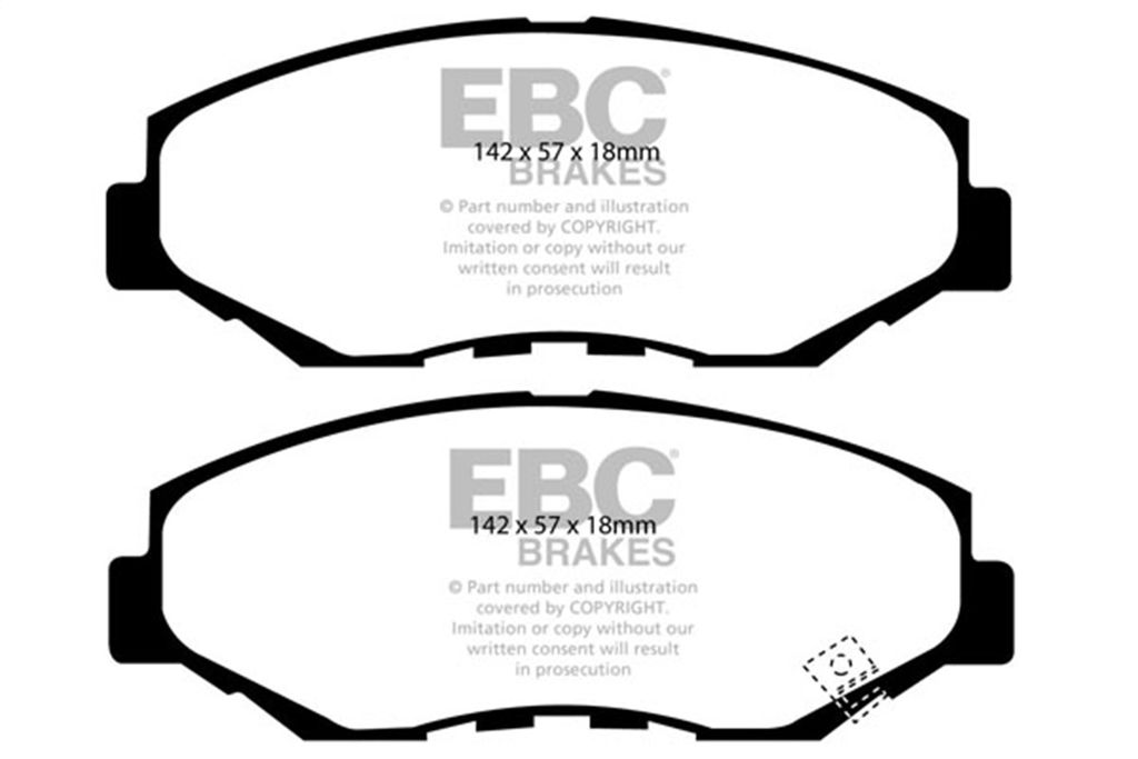 EBC Brakes UD914 - Ultimax OEM Replacement Disc Brake Pad Set, 2-Wheel Set