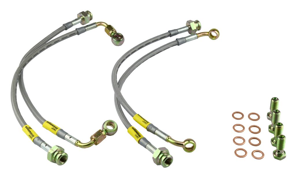 Goodridge 12205 - G-Stop Braided Stainless Steel Brake Line Kit