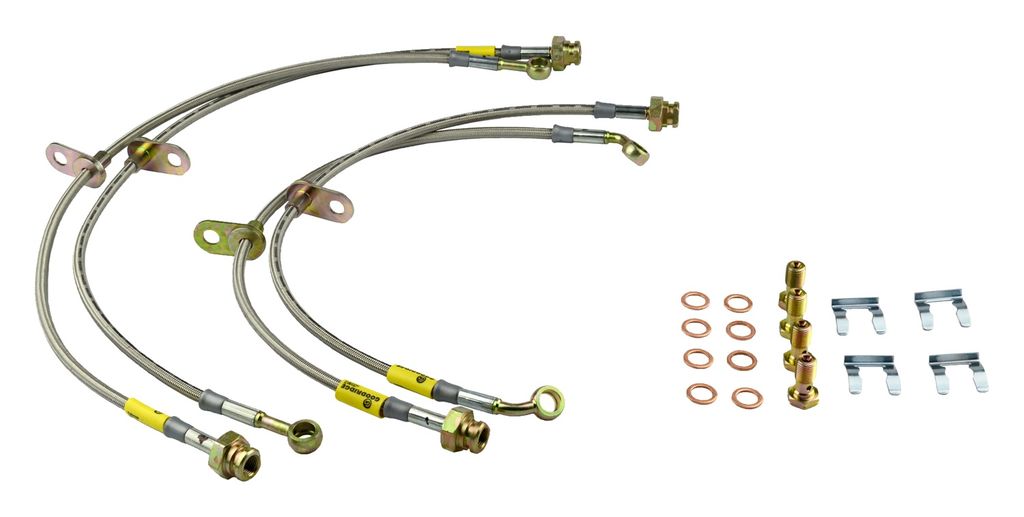 Goodridge 12219 - G-Stop Braided Stainless Steel Brake Line Kit