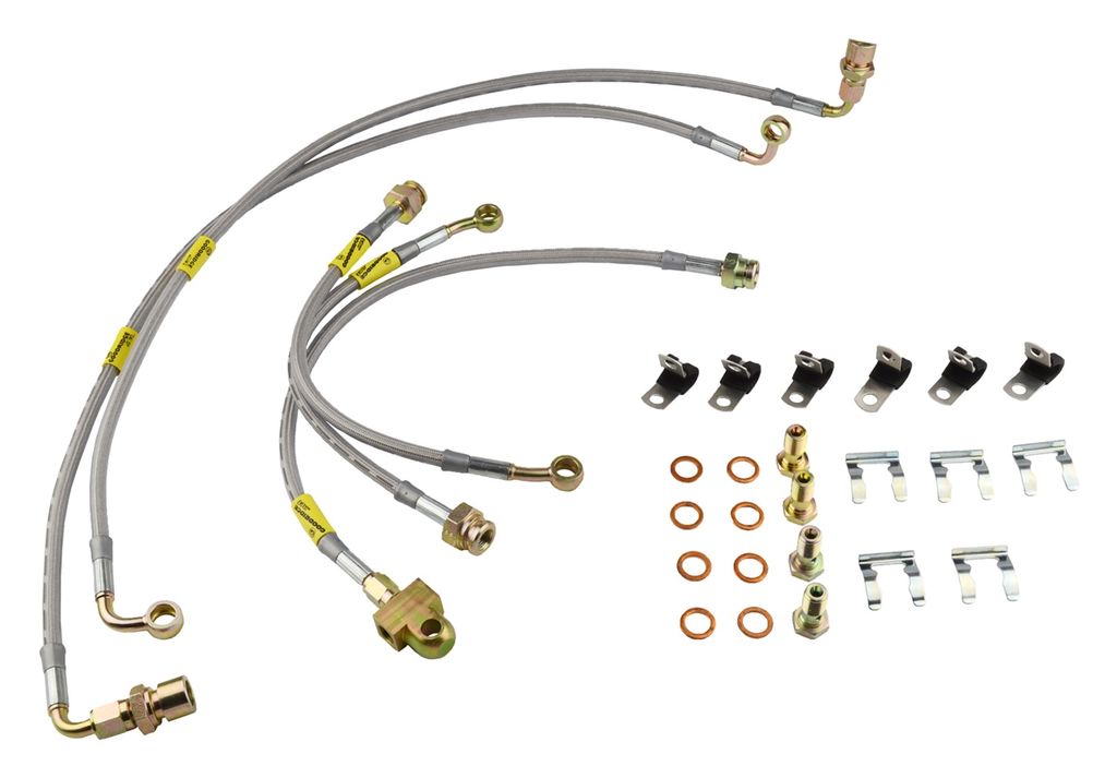 Goodridge 14175 - G-Stop Braided Stainless Steel Brake Line Kit, without Stabila Trak