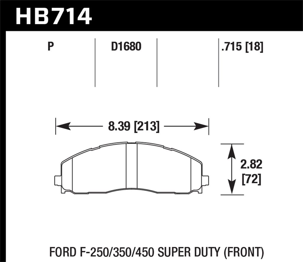 2019 Ford F-350 Super Duty Brake Pads - Hawk Performance SuperDuty ...