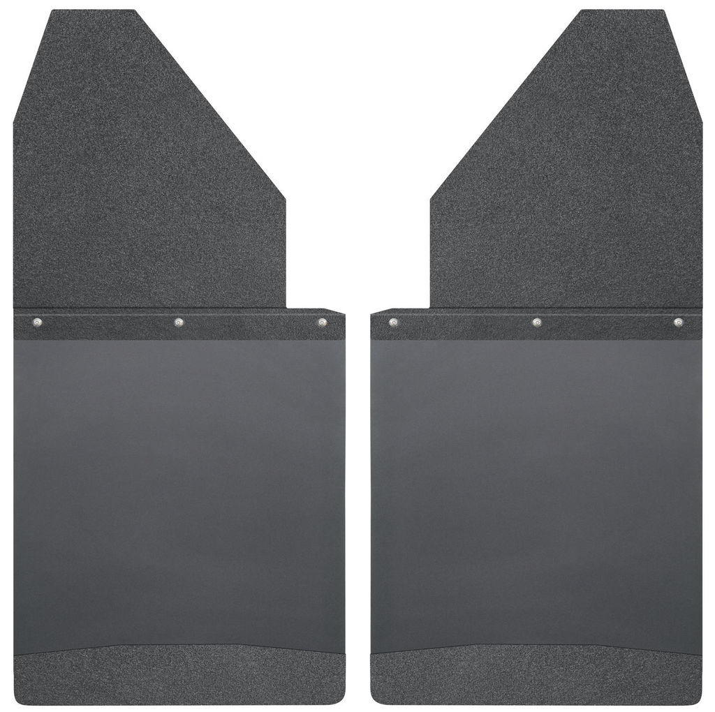 Husky Liners 17112 - Kick Back Mud Flap, 14 in. Wide, Black Top and Black Weight