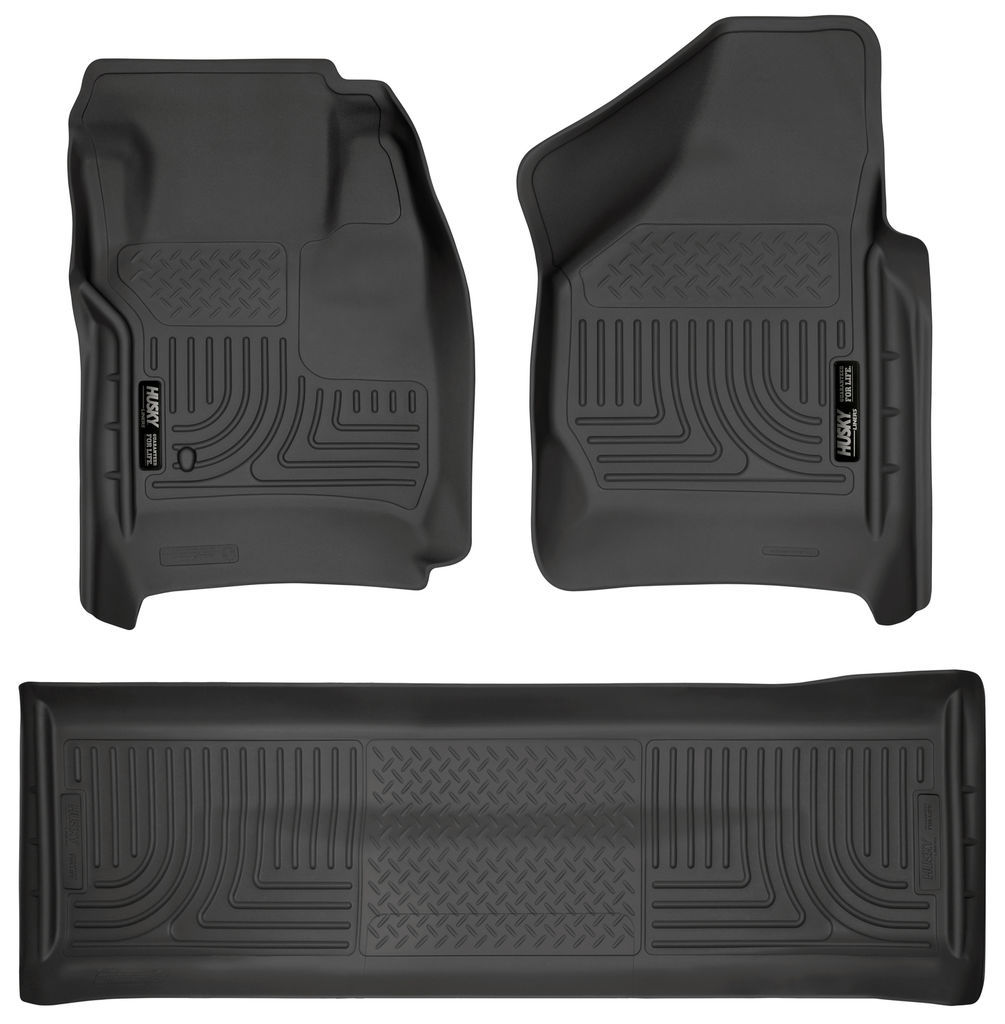 Husky Liners 98381 - Floor Liner, Front and 2nd Seat, Footwell Coverage