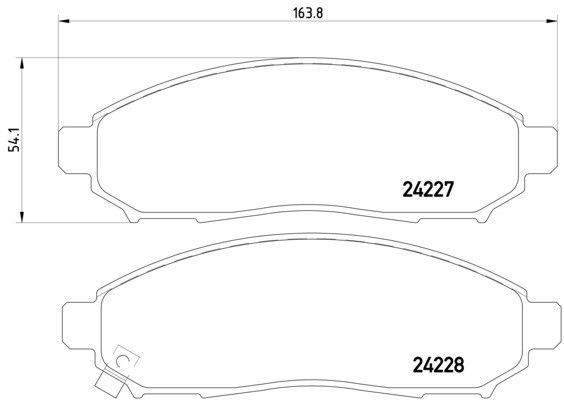 Pagid 355012071 - Brake Pad Set, Separate Accessory Pack: 355204941