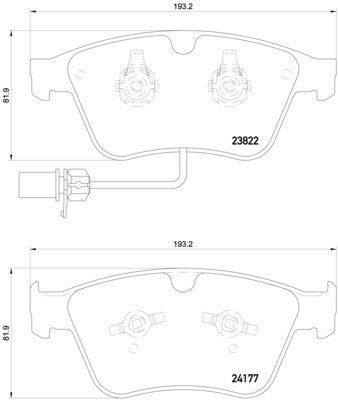 Pagid 355020441 - Brake Pad Set, With Integrated Wear Sensor
