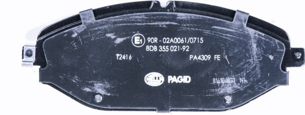 Pagid 355021921 - Brake Pad Set, With Brake Caliper Screws