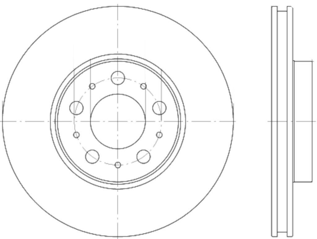 Pagid 355107052 - Disc Brake Rotor, Externally Vented, Diameter: 286 mm, Thickness 26.0 mm
