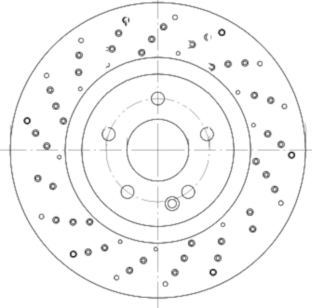 Pagid 355120352 - Disc Brake Rotor, Perforated / Vented, Diameter: 320 mm, Thickness 30.0 mm