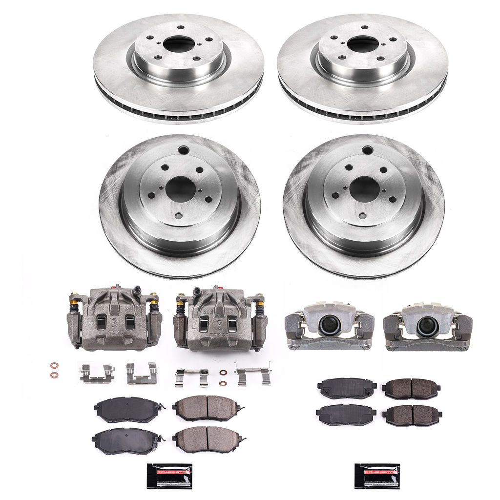 PowerStop KCOE4088 - OE Stock Replacement Brake Pad, Rotor and Caliper Kit